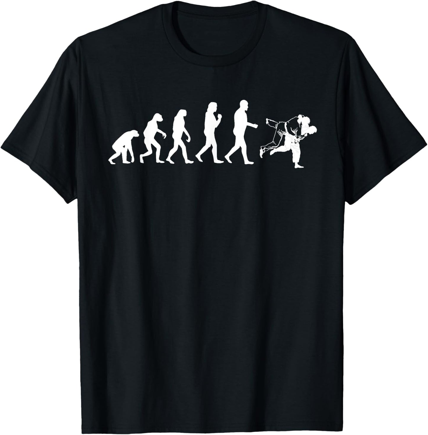 Cute Brazilian Combat Sports Lover Athlete Designs Funny Evolution Jiu Jitsu Gift Men Women Cool Martial Arts T-Shirt - T-Shirt | Black