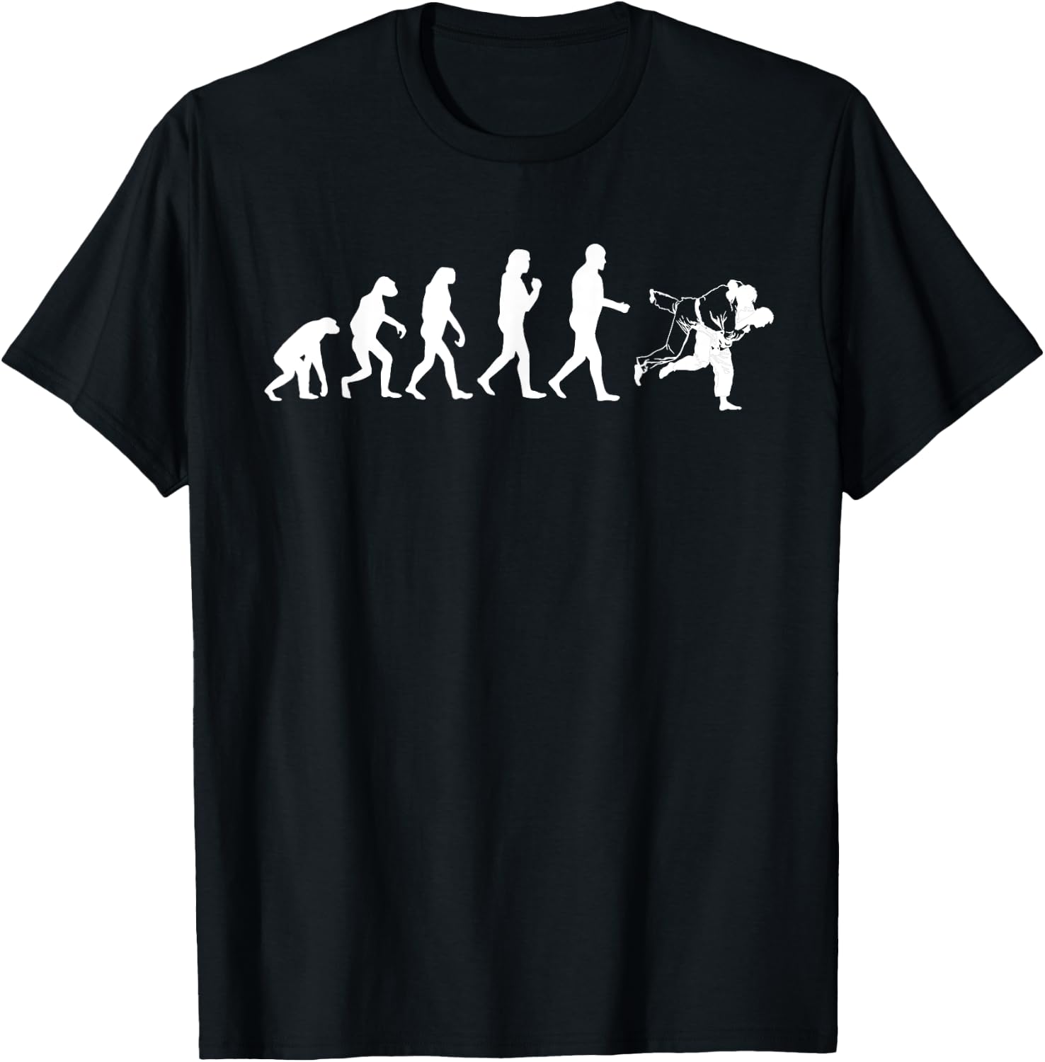 Cute Brazilian Combat Sports Lover Athlete Designs Funny Evolution Jiu Jitsu Gift Men Women Cool Martial Arts T-Shirt - T-Shirt | Black