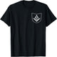 Freemason Masonry Masonic Symbols In A Pocket T-Shirt - T-Shirt | Black