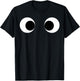Really Creepy Scary Side Eyes Eyeballs Race Running Monster T-Shirt - T-Shirt | Black