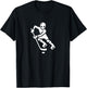 Alien Hockey Player Silhouette Minimalist Extraterrestial T-Shirt - T-Shirt | Black