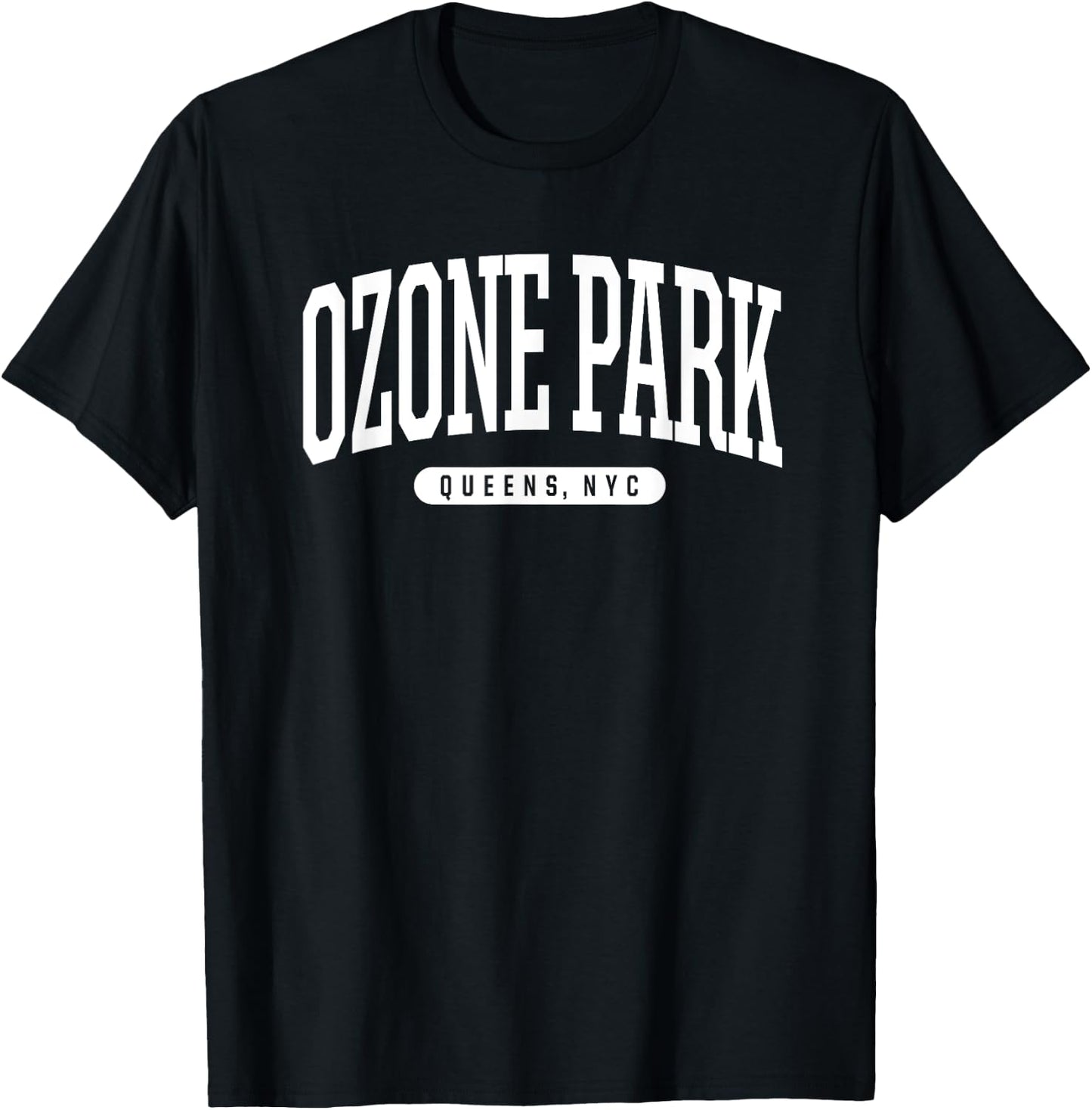 NYC Borough Ozone Park Queens New York City T-Shirt - T-Shirt | Black