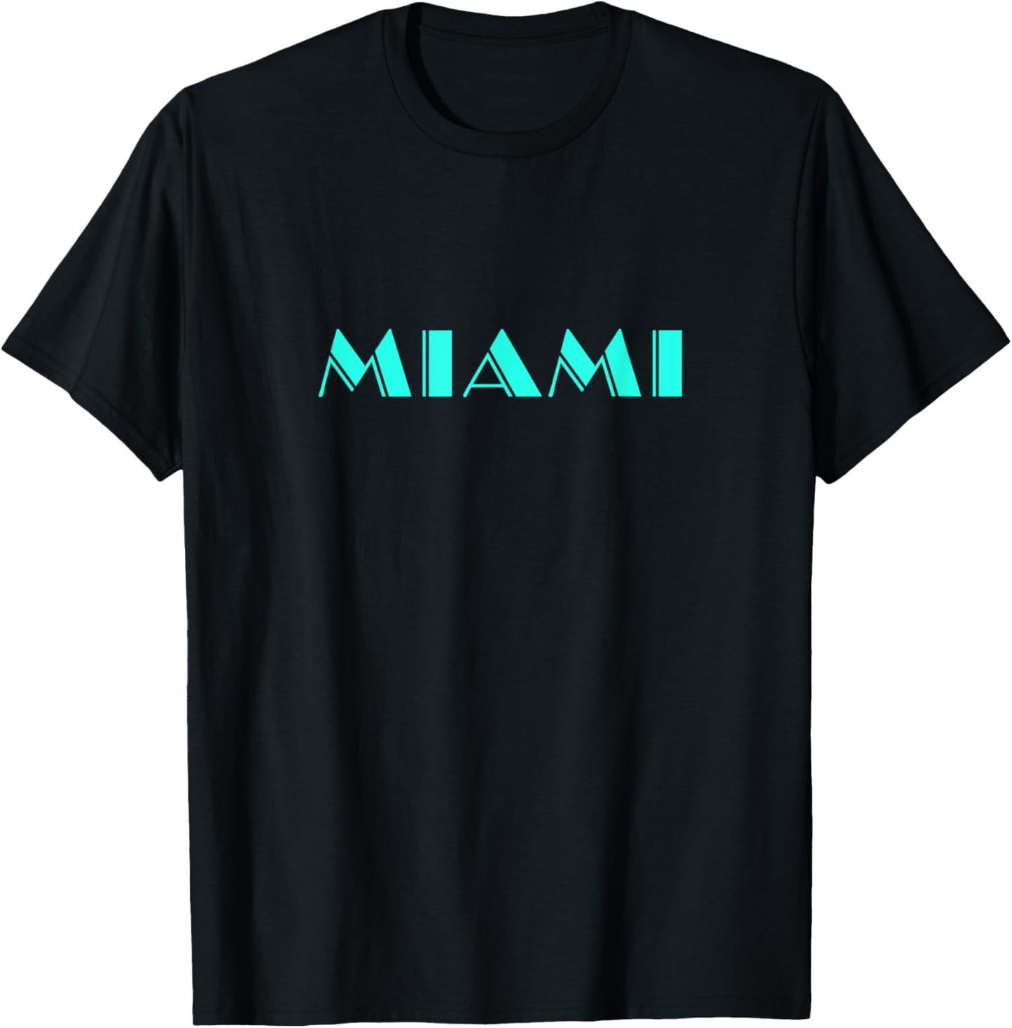 Miami 80s Vice T-Shirt - T-Shirt | Black