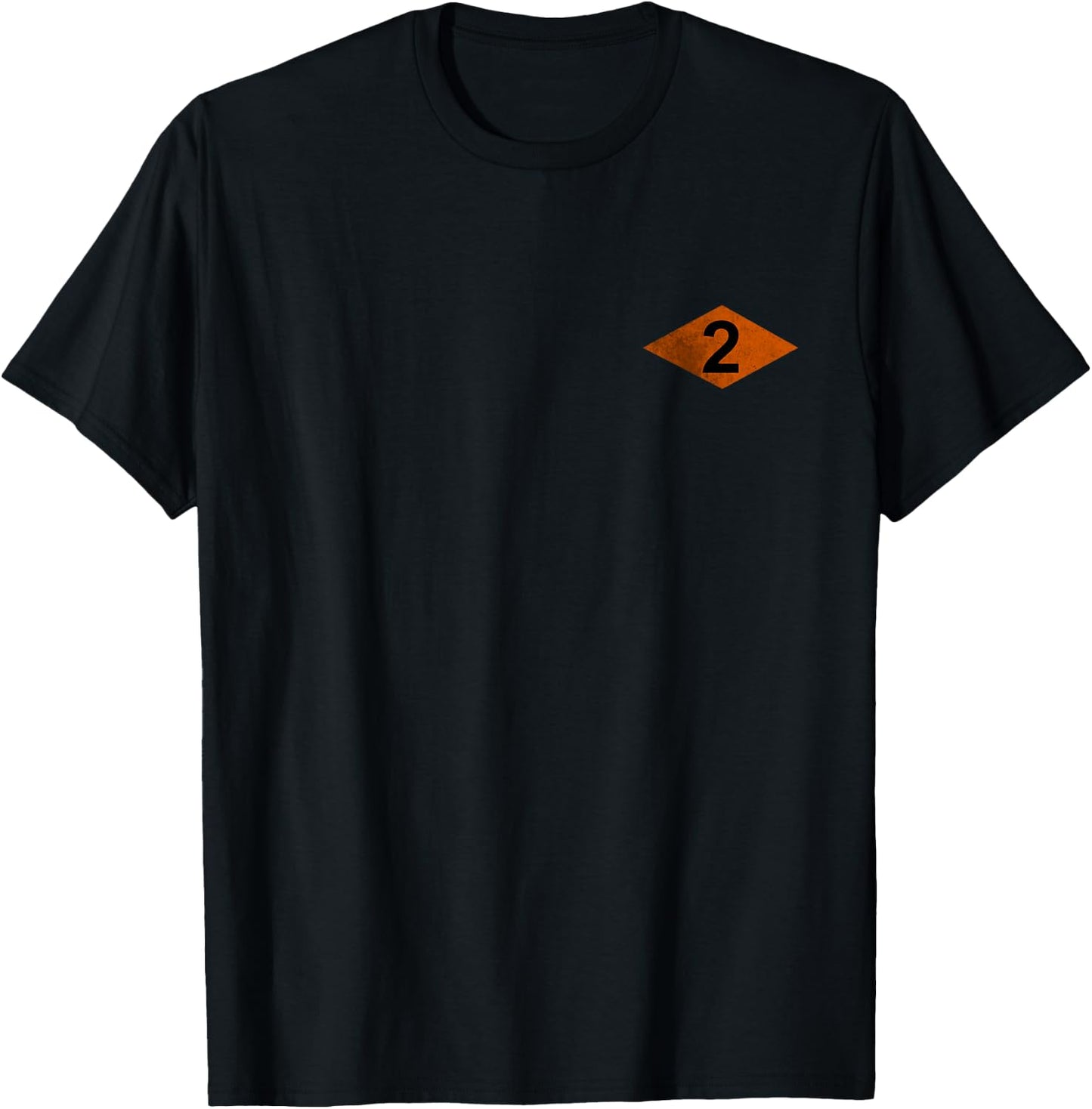Ranger Orange Diamond 2nd Battalion RLTW Logo Veterans Day T-Shirt - T-Shirt | Black