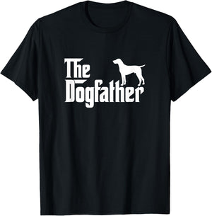 Men's German Shorthaired Pointer - The DogFather Large Black T-Shirt - T-Shirt | Black