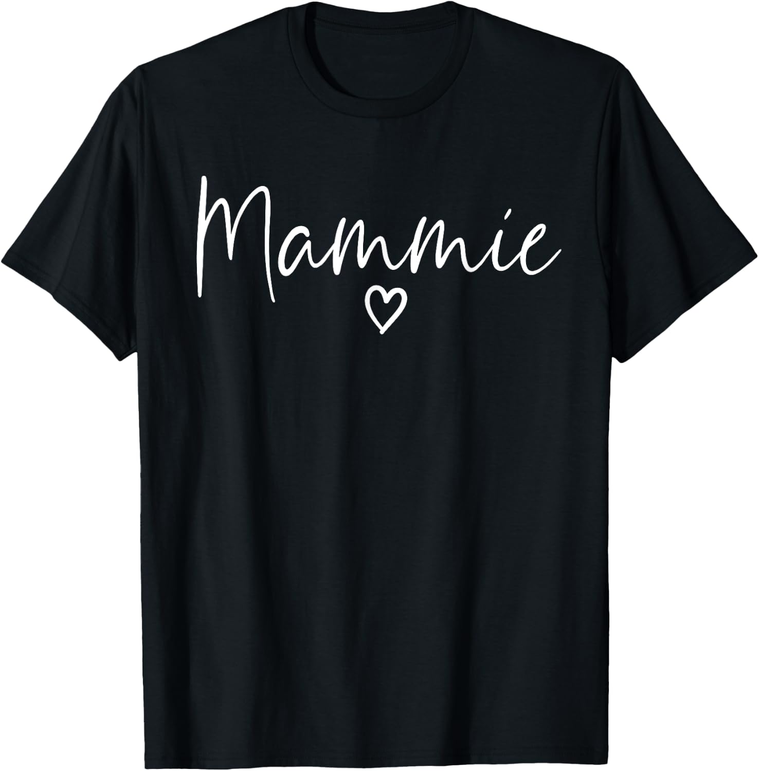 Mammie Gifts Grandma Heart Mother's Day Mammie T-Shirt - T-Shirt | Black
