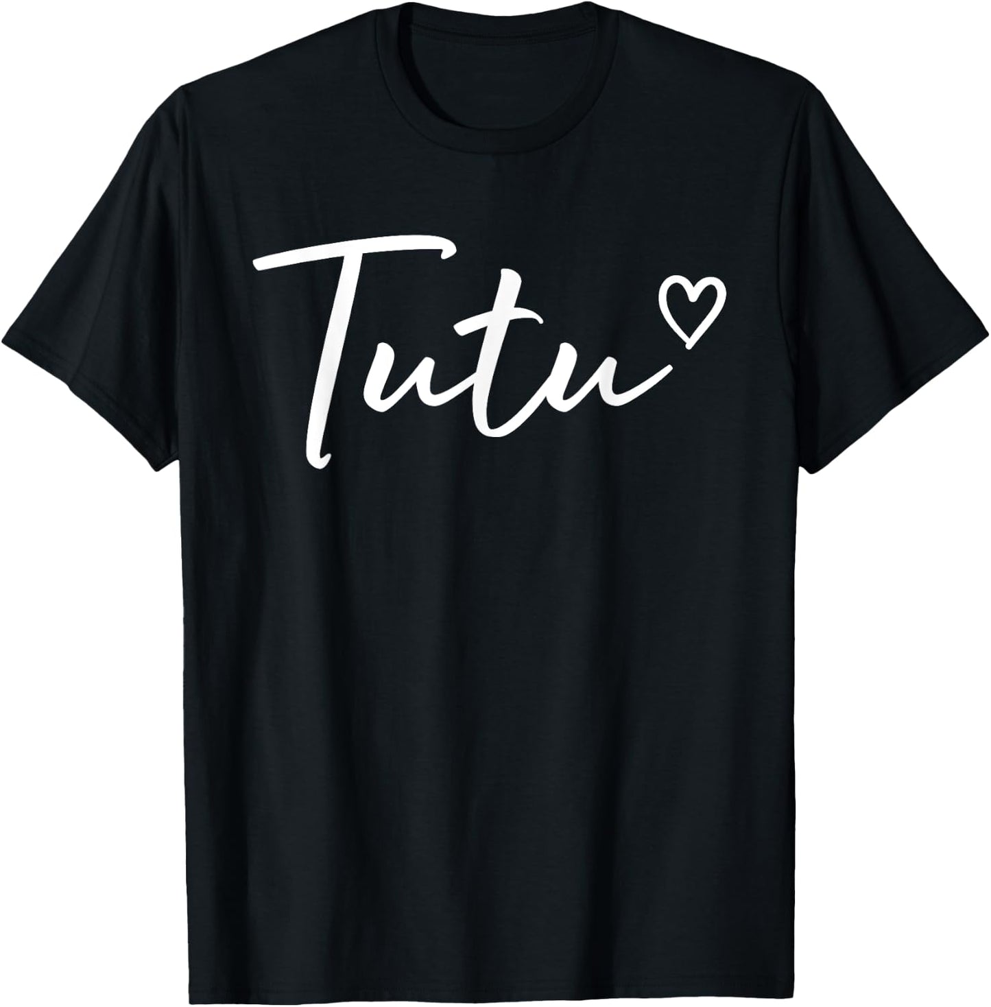 Tutu Gifts Grandma Heart Mother's Day Tutu T-Shirt - T-Shirt | Black