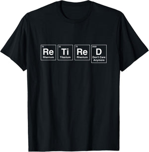 Retired Periodic Table Elements T-Shirt - T-Shirt | Black