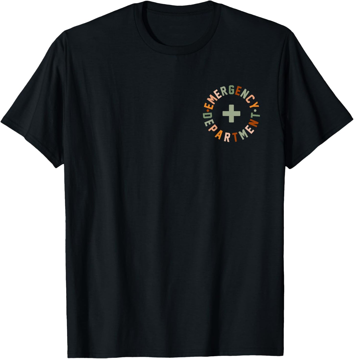 Emergency Department Vintage Emergency Room ER Nurse Cute ED T-Shirt - T-Shirt | Black