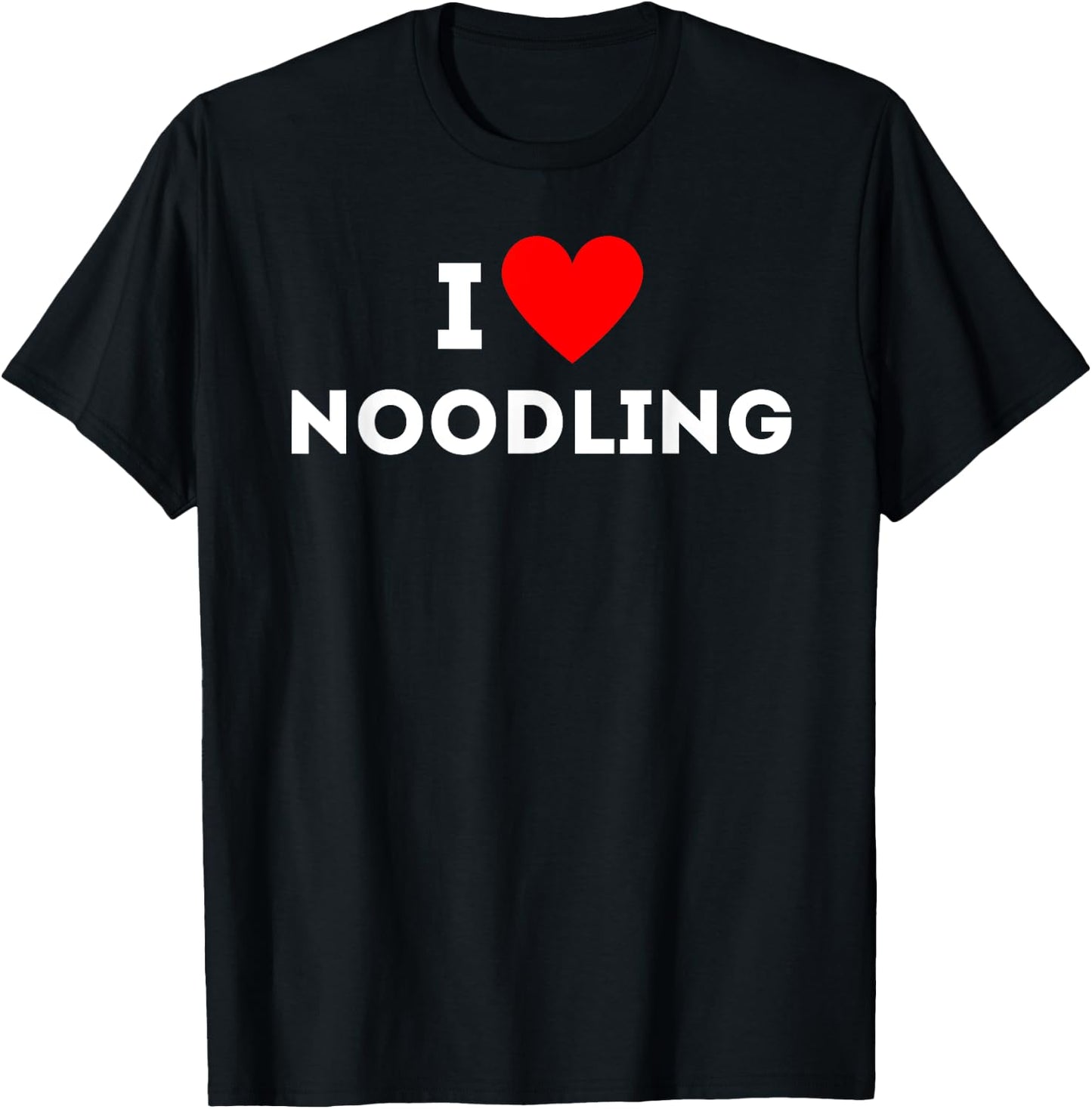 Fun Graphic-I love noodling T-Shirt - T-Shirt | Black
