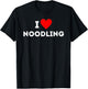 Fun Graphic-I love noodling T-Shirt - T-Shirt | Black