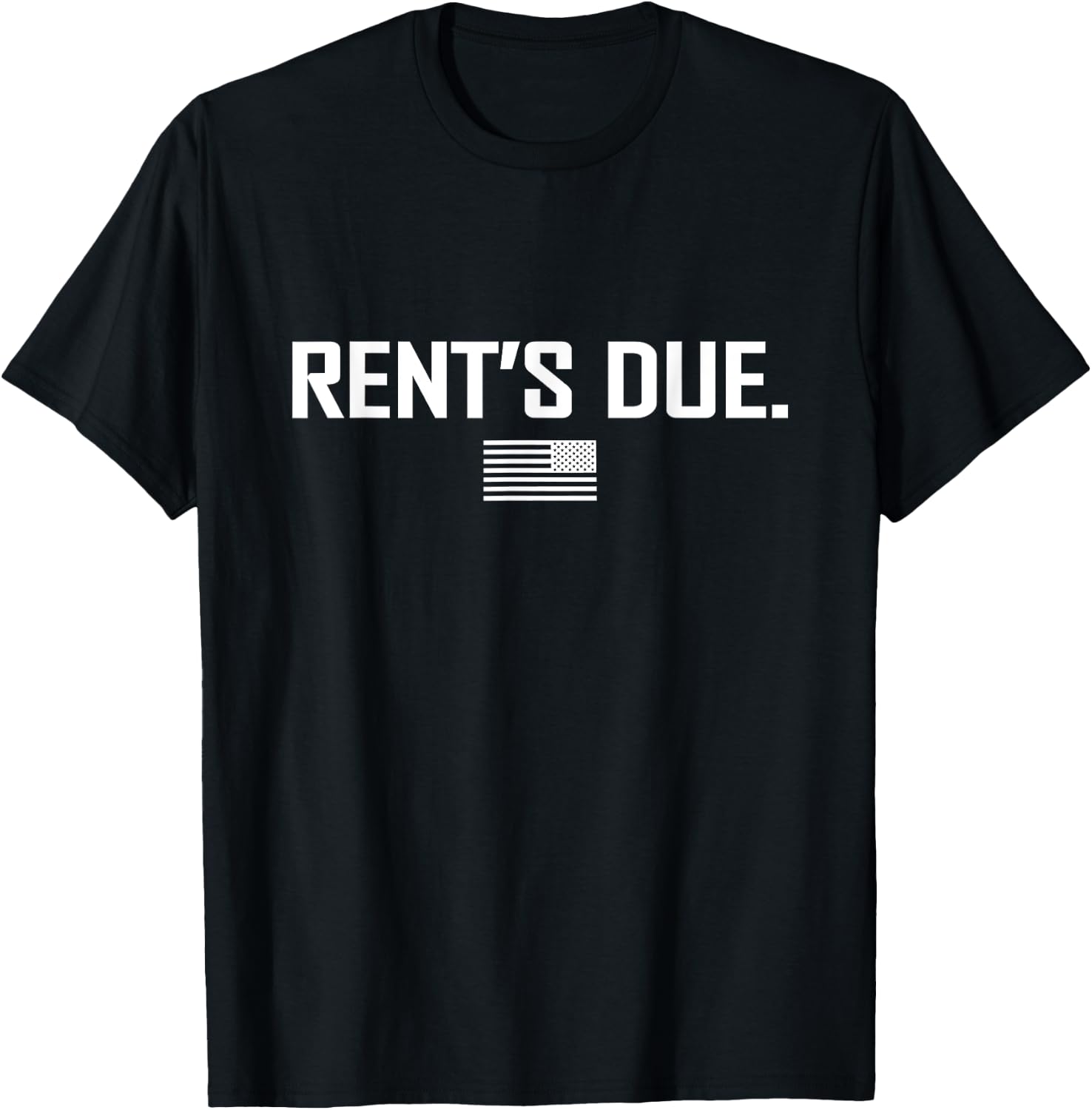 Rent's Due work hard bodybuilder weightlifting t shirt T-Shirt - T-Shirt | Black