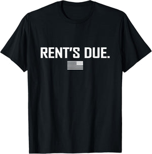Rent's Due work hard bodybuilder weightlifting t shirt T-Shirt - T-Shirt | Black