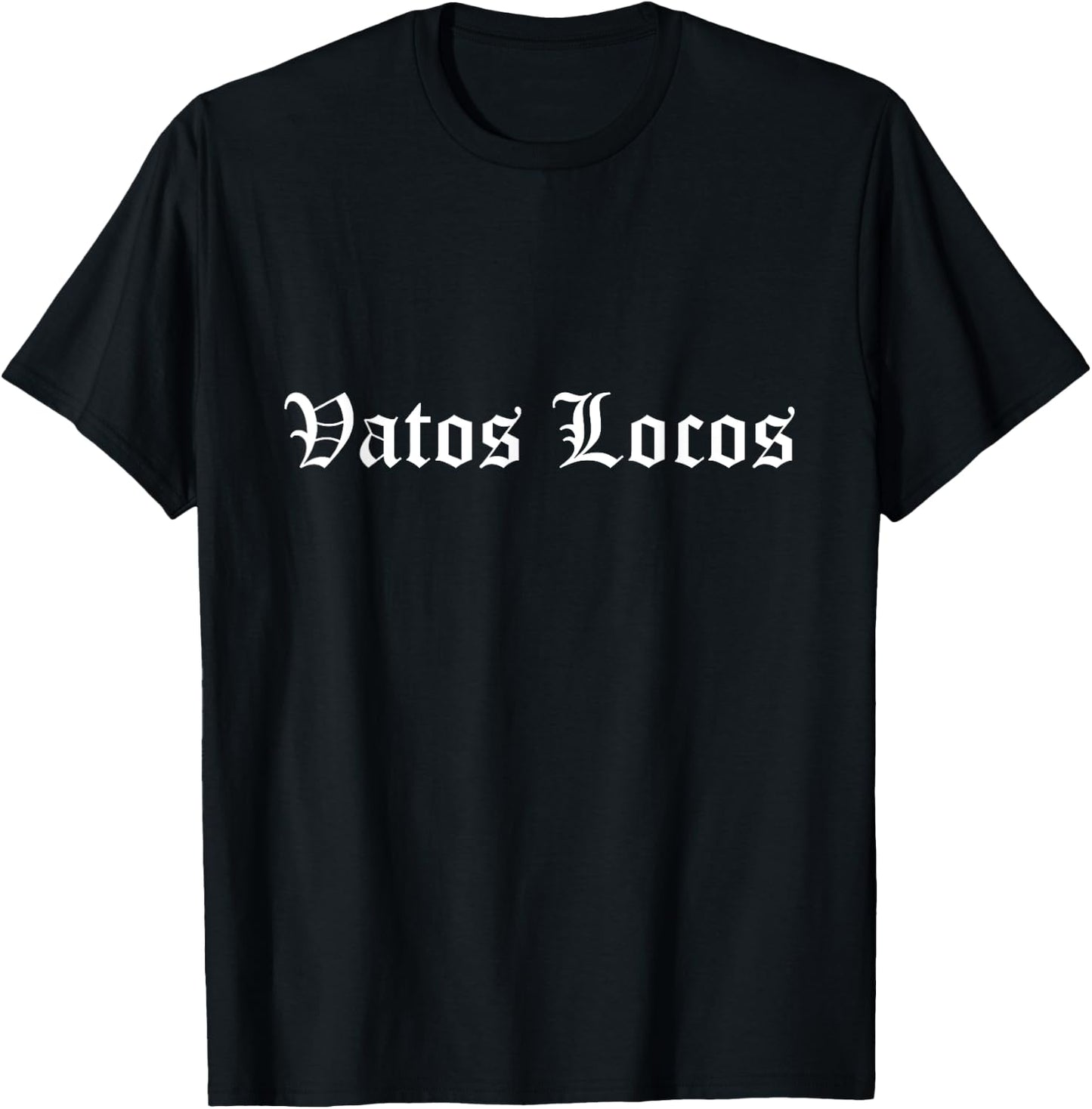 Vatos Locos Mexico OG Latino Gangster Old English T-Shirt - T-Shirt | Black