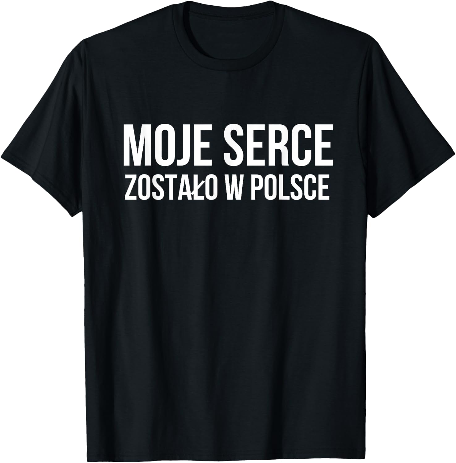 Polish , I left my heart in Poland T-Shirt - T-Shirt | Black
