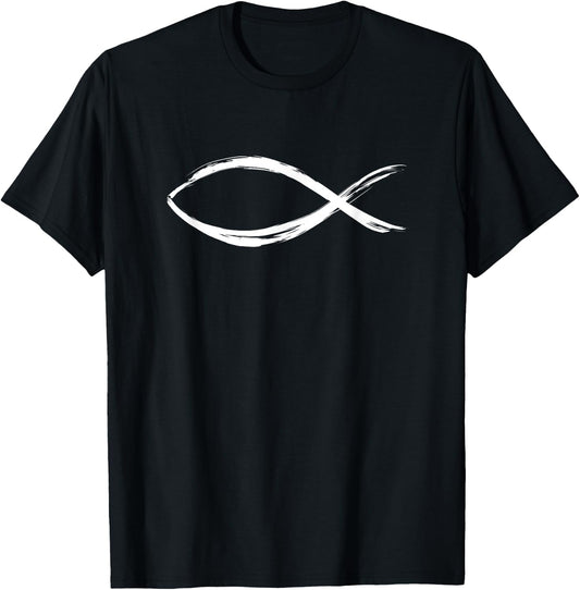 Ichthys - Christian symbol fish T-Shirt - T-Shirt | Black