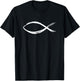 Ichthys - Christian symbol fish T-Shirt - T-Shirt | Black