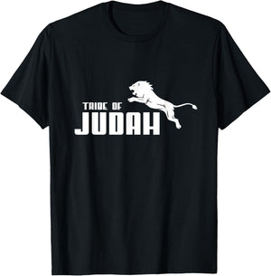 Tribe of Judah Lion Jumping Lion Of Zion Hebrew Israelite T-Shirt - T-Shirt | Black