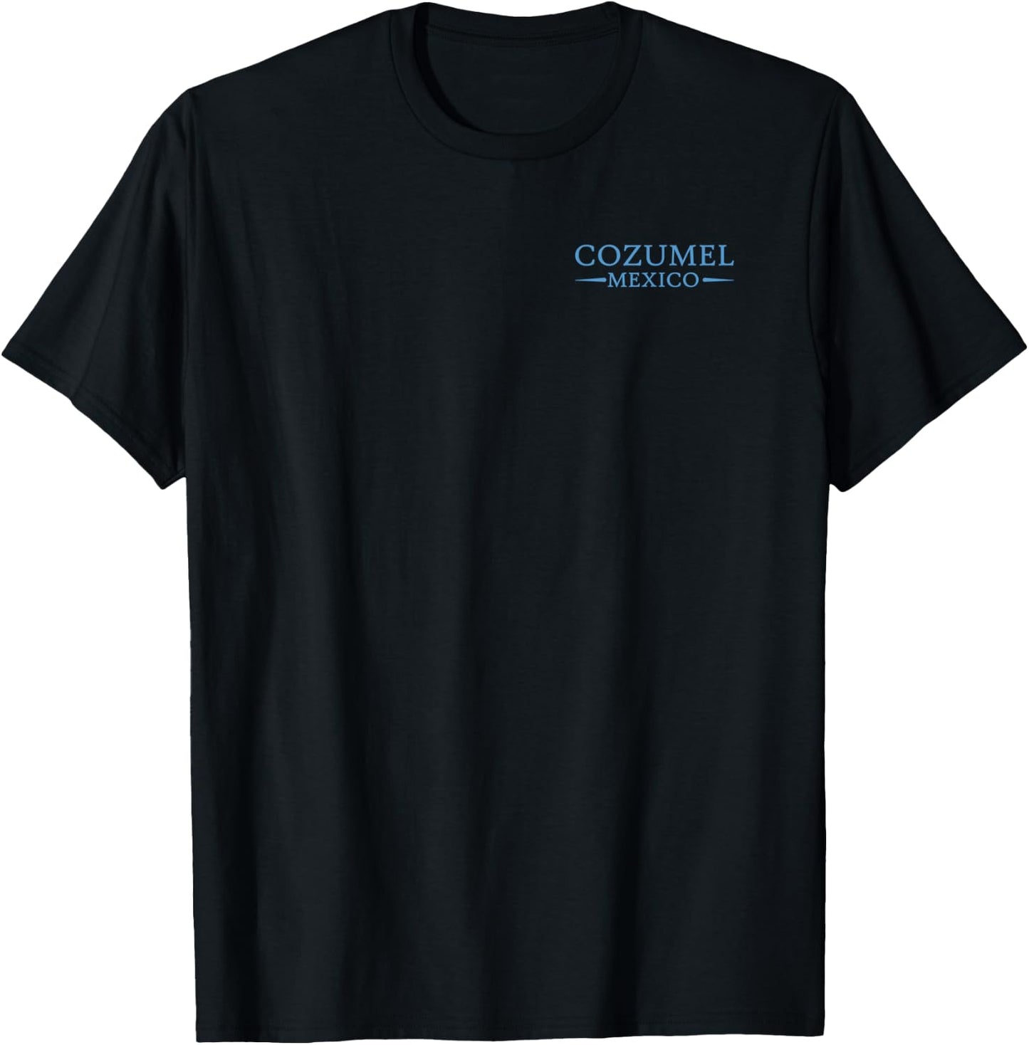 Cozumel Mexico Stingray Manta Ray Ocean Animals Front & Back T-Shirt - T-Shirt | Black