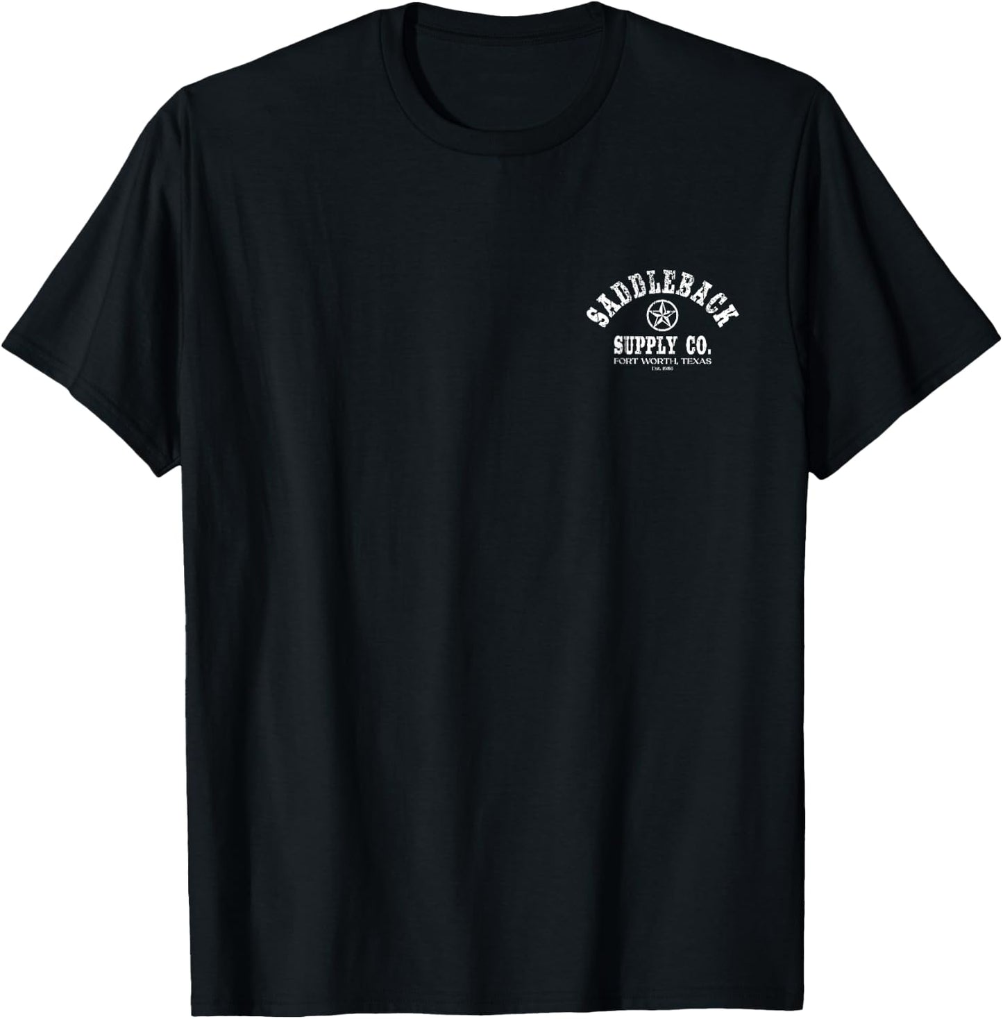 Saddleback Hunting Dog Hunting, Ranching Lightweight Graphic Men Women Girls Kids T-Shirt - T-Shirt | Black