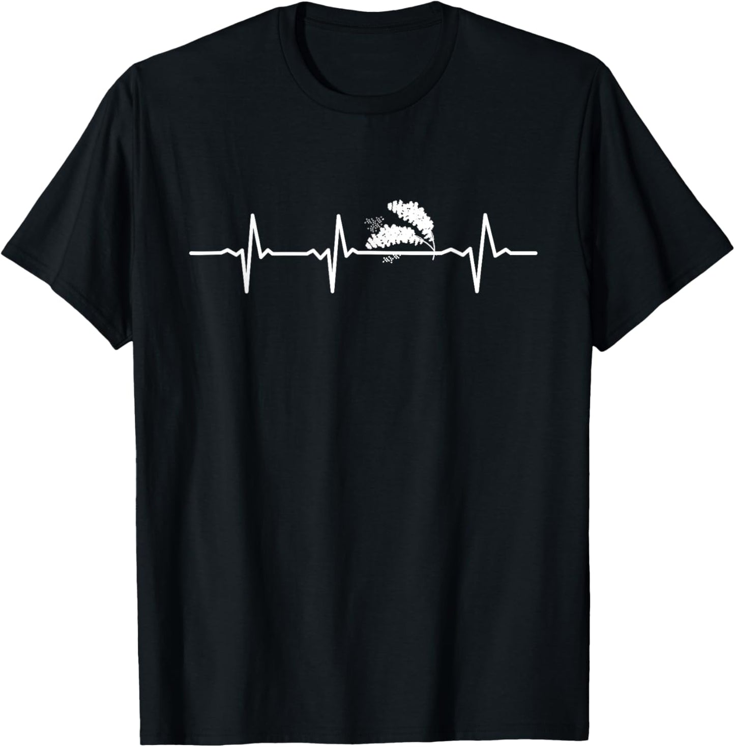 Millet Heartbeat Nature Vegetable EKG Pulse T-Shirt - T-Shirt | Black