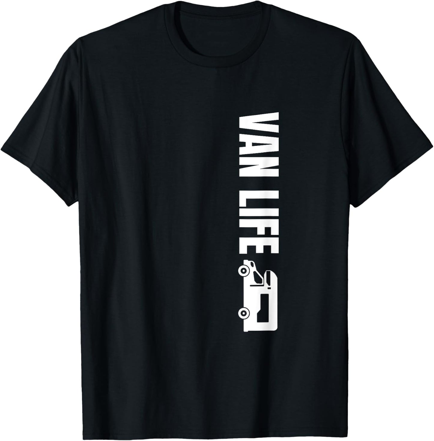 Vanlife Nomads Vintage Distressed Van Life T-Shirt - T-Shirt | Black