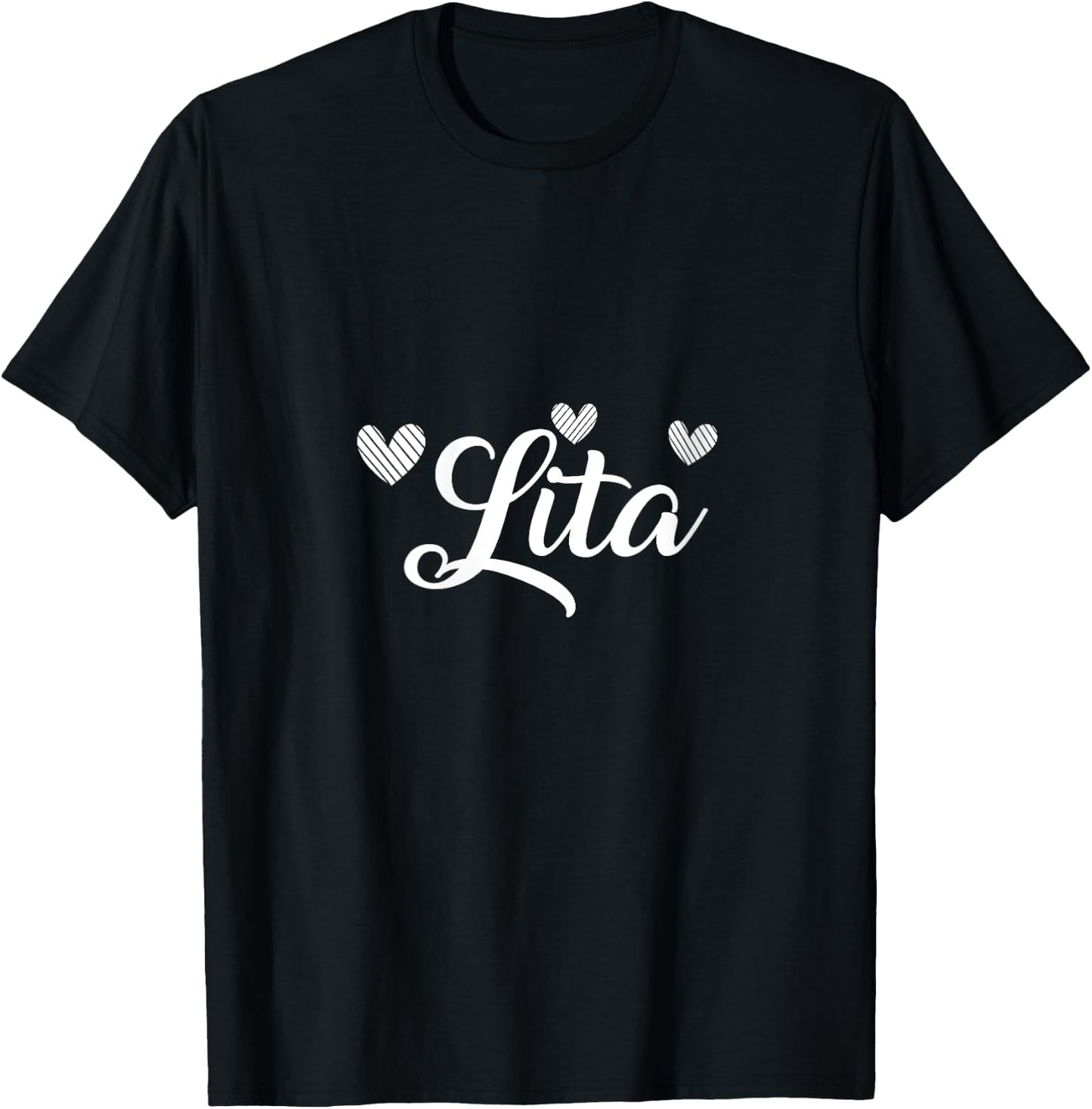 Lita shirt Little Heart Mother's Day Lita V-Neck T-Shirt - T-Shirt | Black
