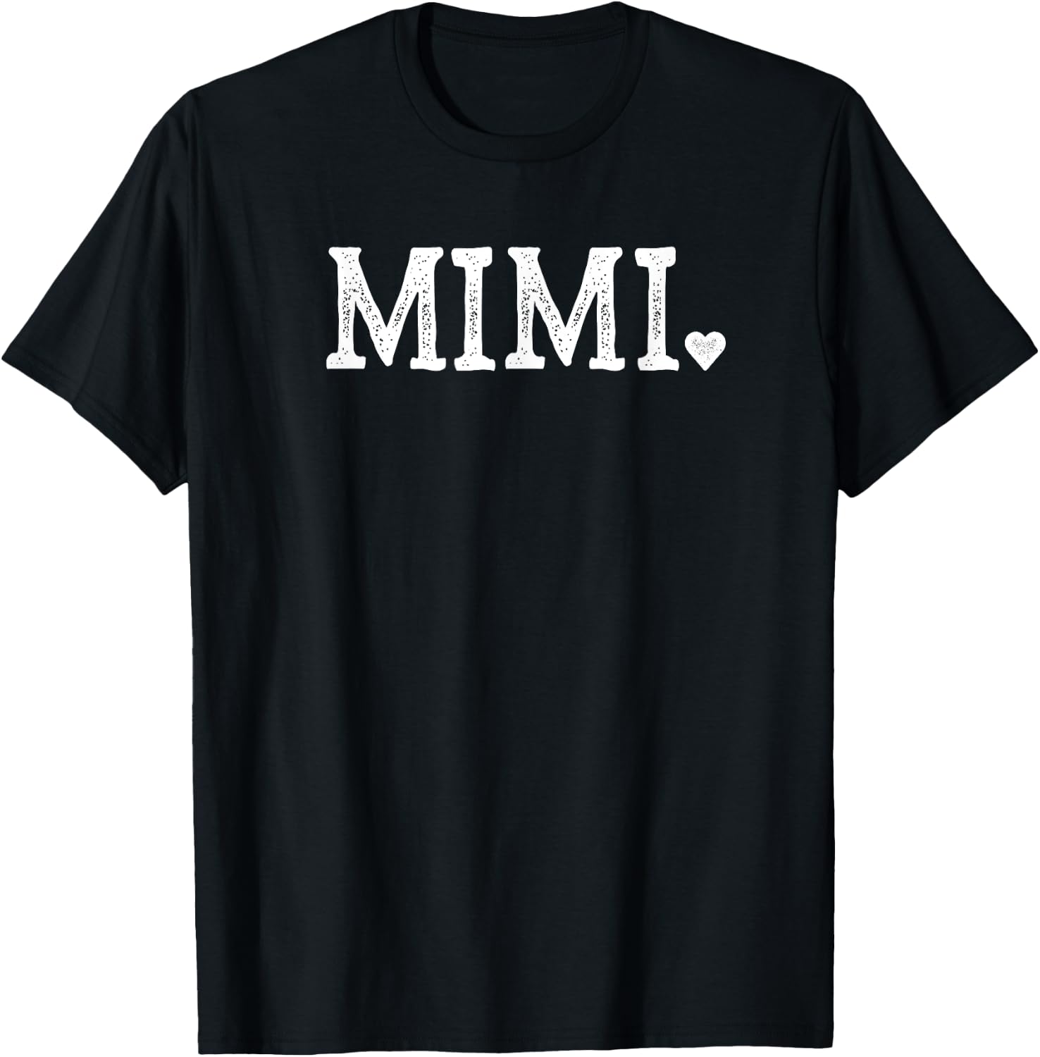 Mimi Gifts Design with Heart Love Mimi T-Shirt - T-Shirt | Black