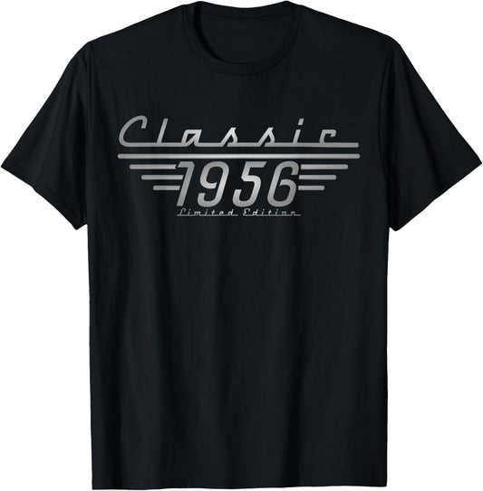 70th Birthday Classic 1956 70 year old T-Shirt - T-Shirt | Black