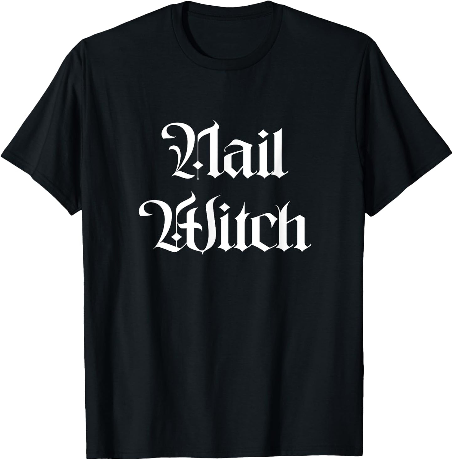Nail Witch Manicurist Halloween Nail Tech T-Shirt - T-Shirt | Black