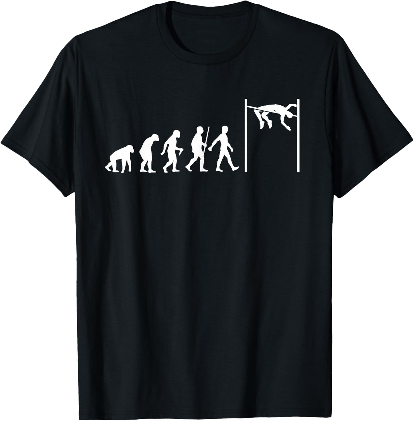 Funny High Jump Art Women Track & Field High Jumping T-Shirt - T-Shirt | Black