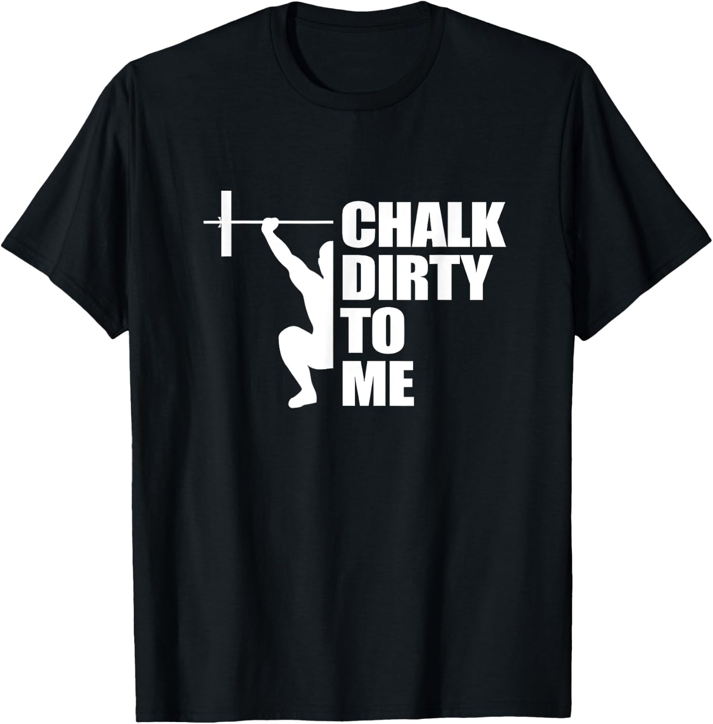Weightlifing Barbell - Funny Workout Gym Weightlifter T-Shirt - T-Shirt | Black