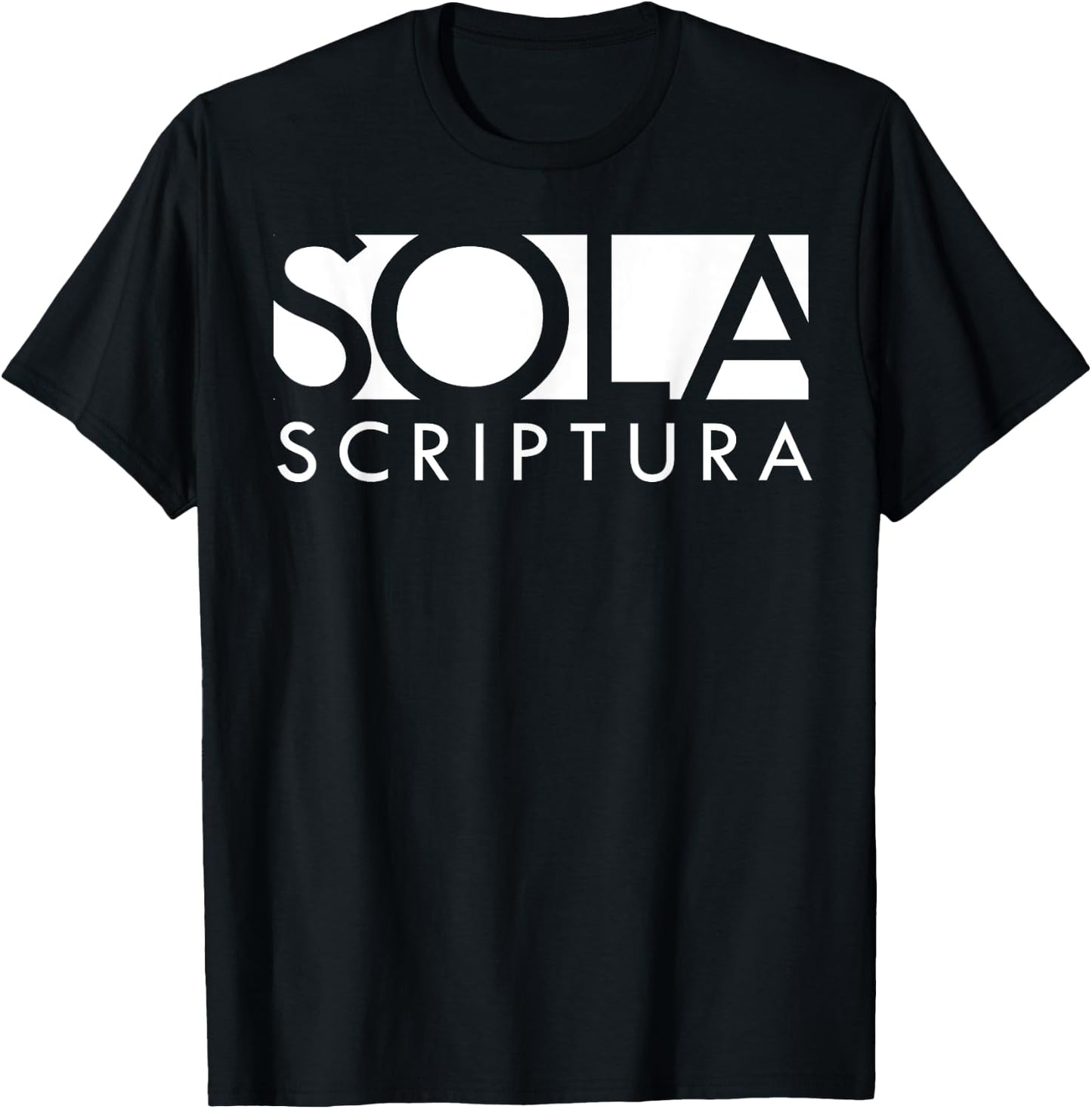 Sola Scriptura Reformed Christian T-Shirt - T-Shirt | Black