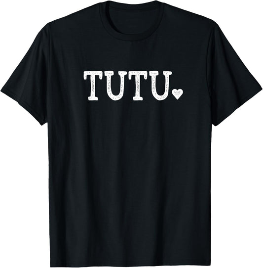 Tutu Gifts Design with Heart Love Tutu T-Shirt - T-Shirt | Black