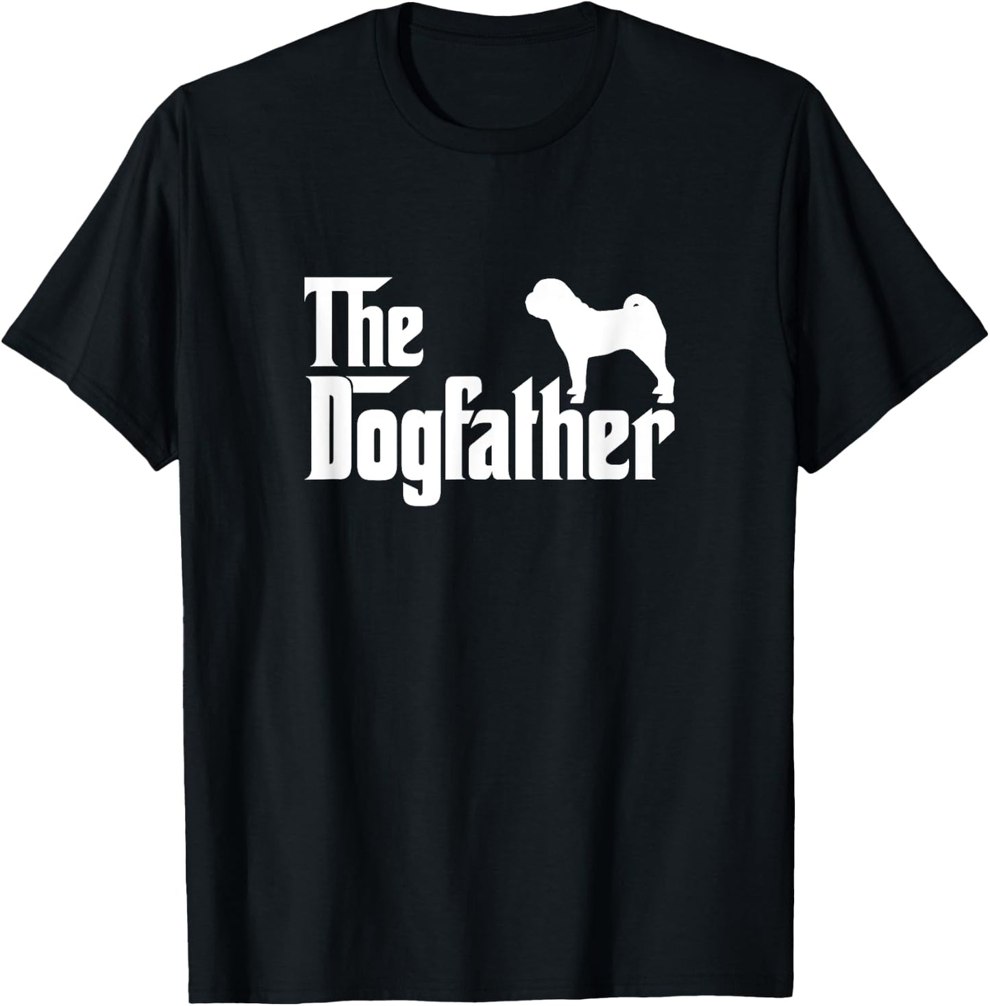 Chinese Shar-pei The DogFather T-Shirt - T-Shirt | Black