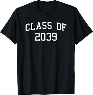 Class of 2039 Grow with Me Preschool First Day Photo T-Shirt - T-Shirt | Black