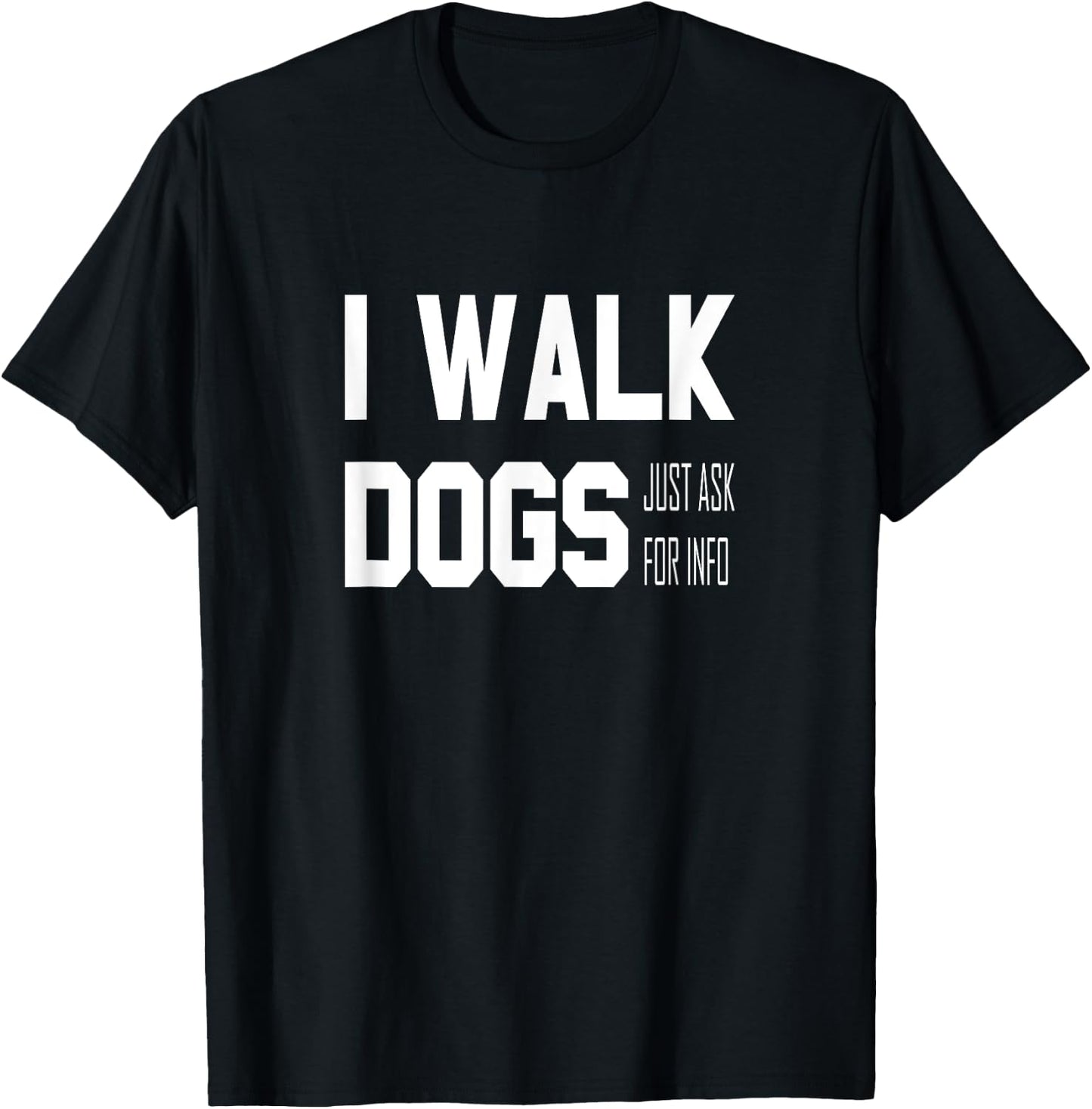 Official Dog Walker Men Women Kids T-Shirt - T-Shirt | Black