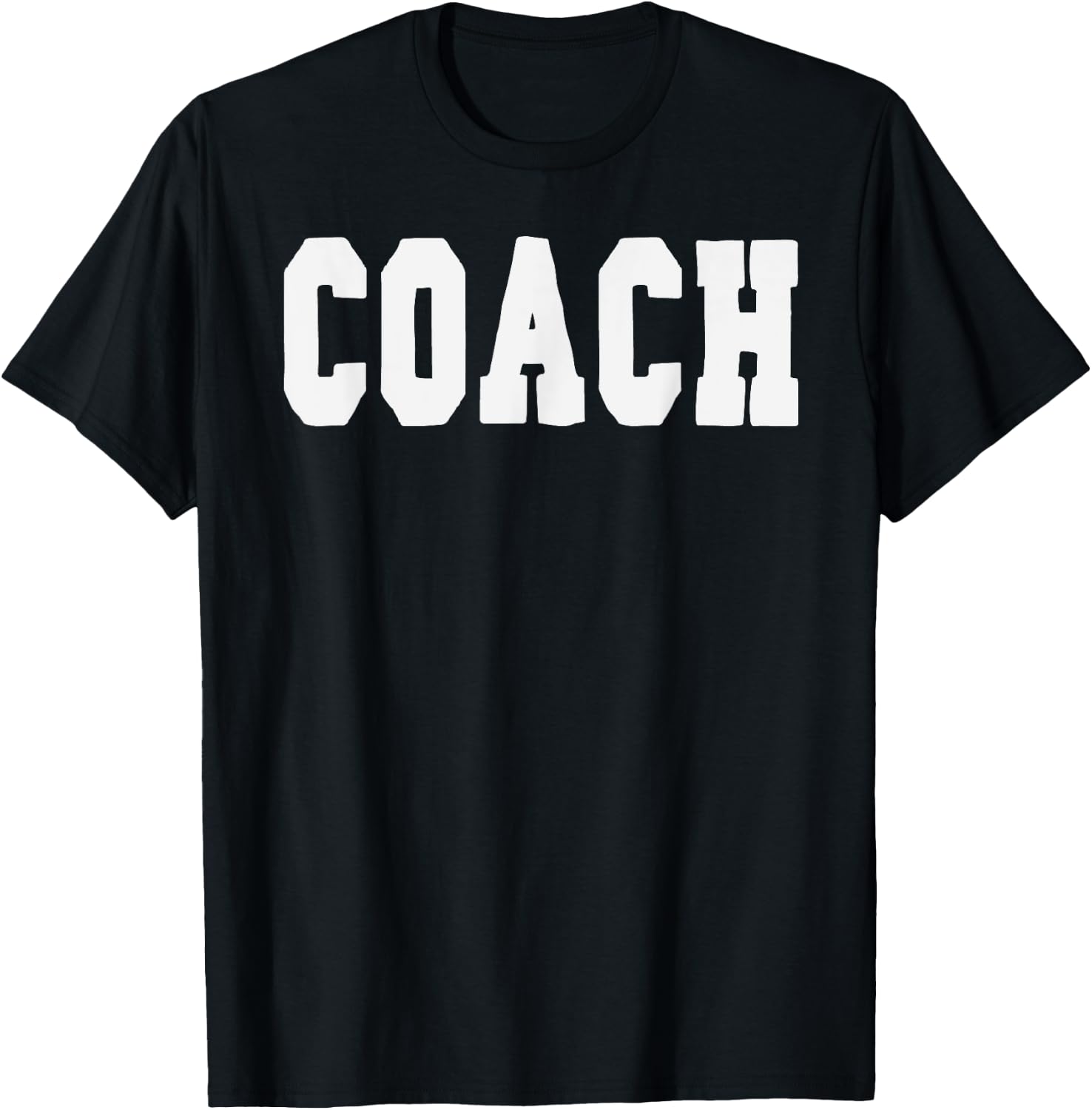 Coach Bold Lettering Halloween Costume Dress Up T-Shirt - T-Shirt | Black
