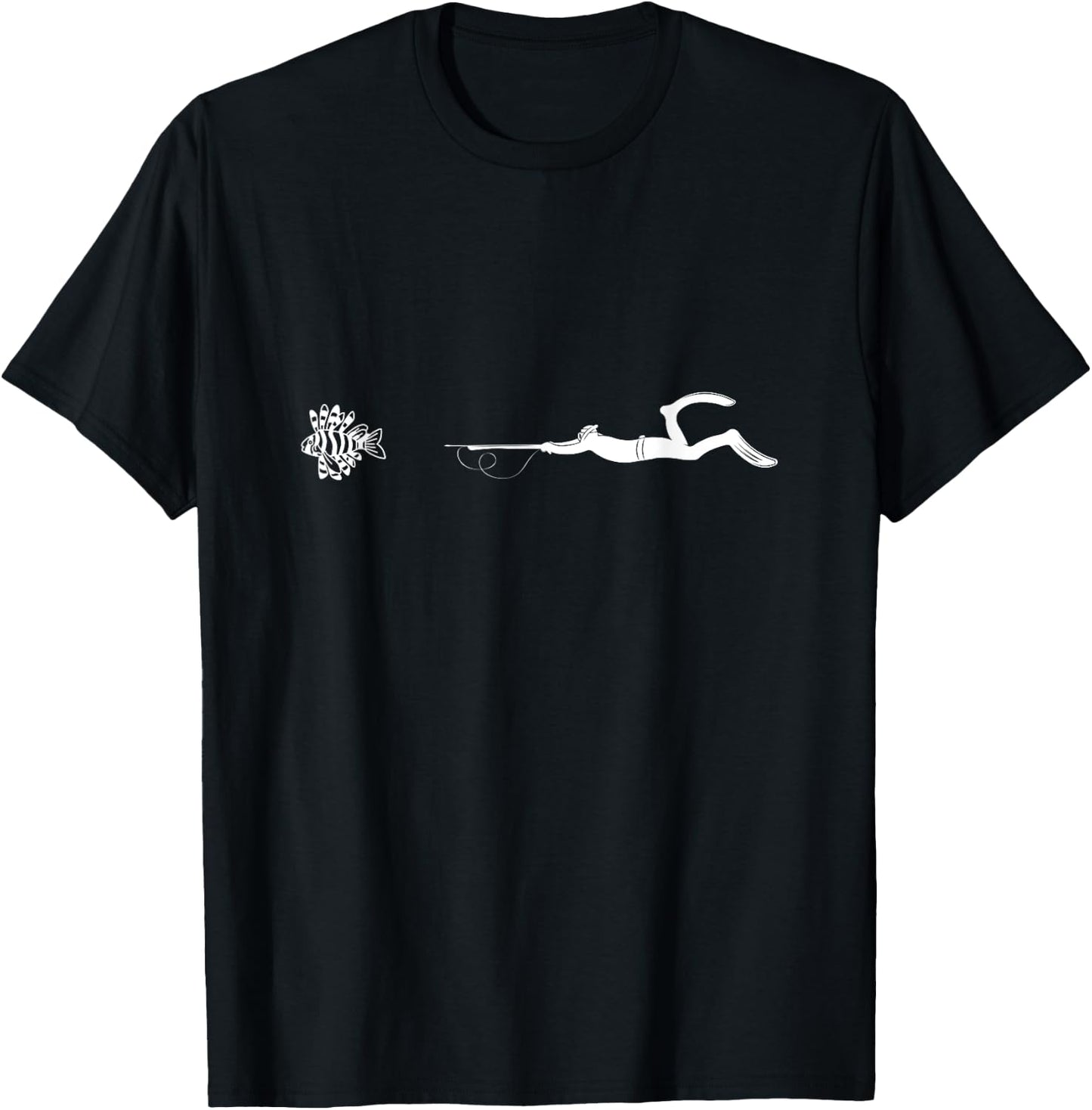Lionfish Save The Reef Eat Lionfish Spearfishing T-Shirt - T-Shirt | Black