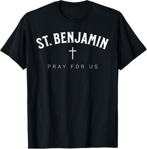 St. Benjamin Catholic Patron Christian Saint T-Shirt - T-Shirt | Black