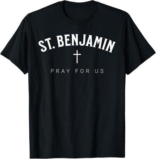 St. Benjamin Catholic Patron Christian Saint T-Shirt - T-Shirt | Black