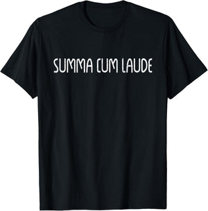 Summa Cum Laude Graduate Latin Honors Bachelors Men Women T-Shirt - T-Shirt | Black