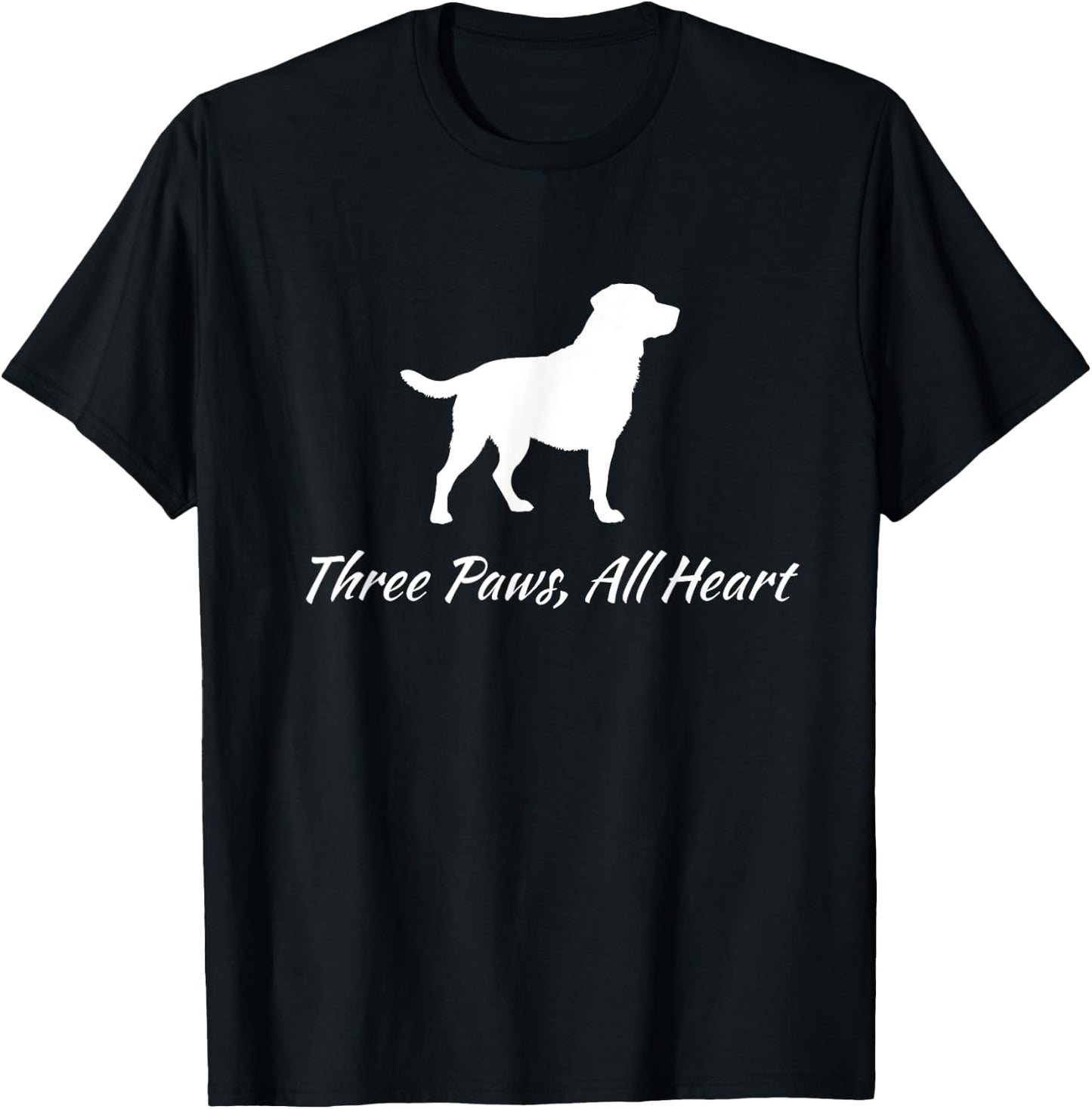 Three Legged Dog Women T-Shirt - T-Shirt | Black