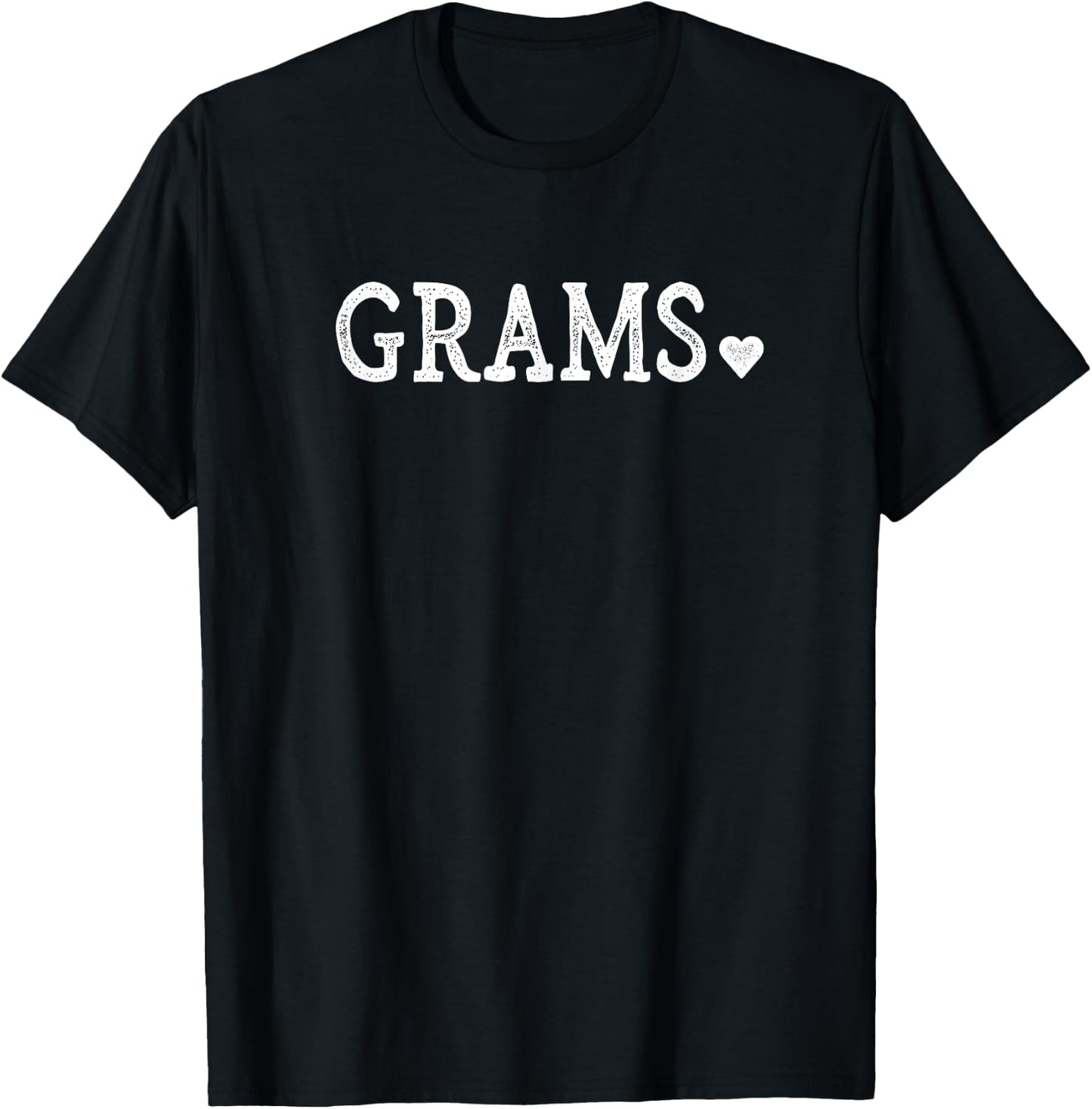 Grams Gifts Design with Heart Love Grams T-Shirt - T-Shirt | Black