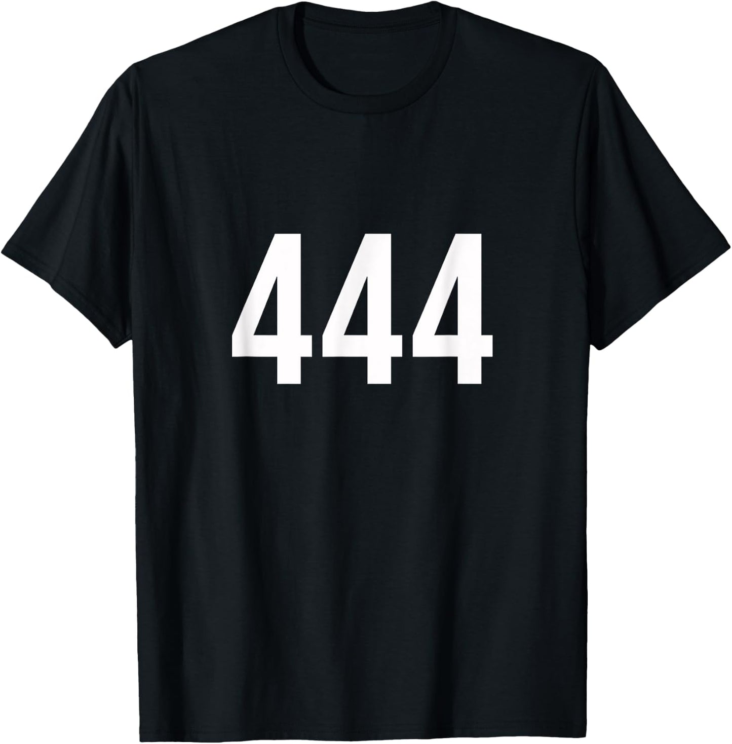 Angel Number 444 Numerology Mystical Spiritual Number T-Shirt - T-Shirt | Black