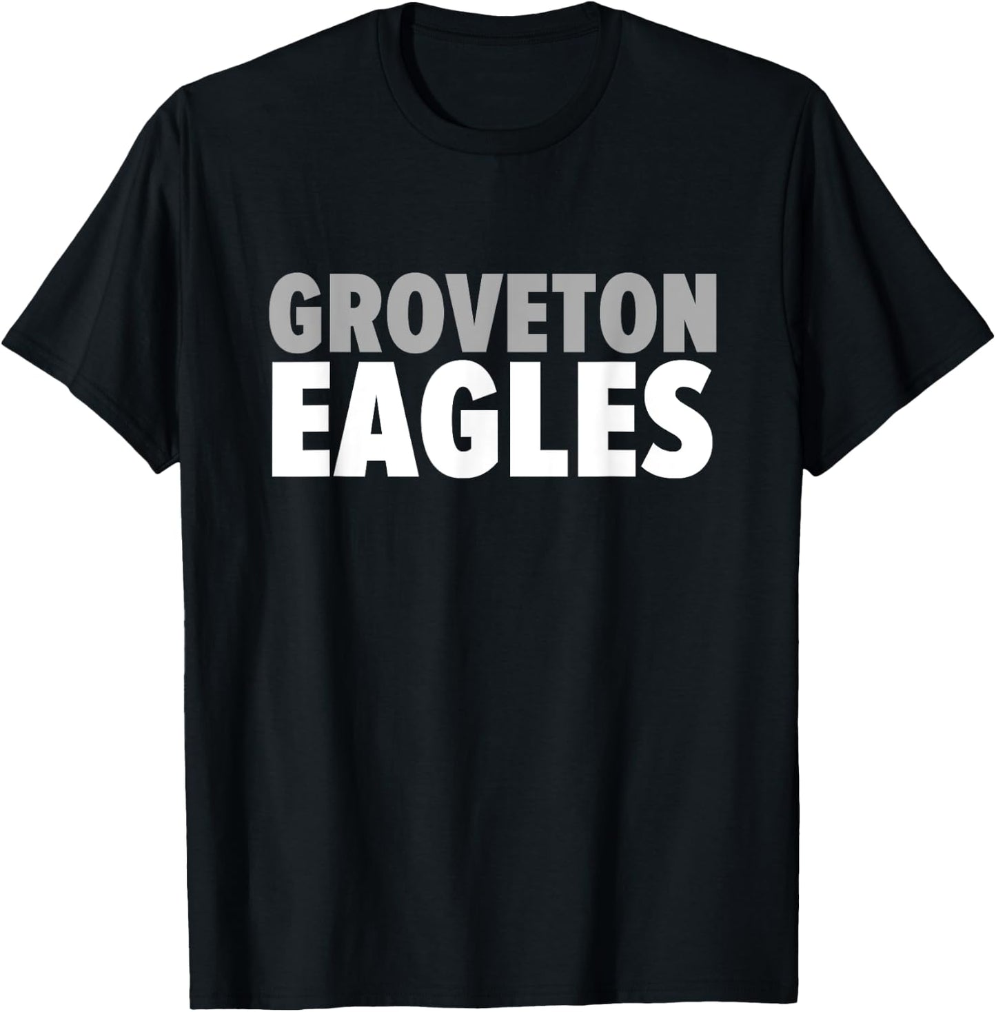 Groveton Eagles Bold T-Shirt - T-Shirt | Black