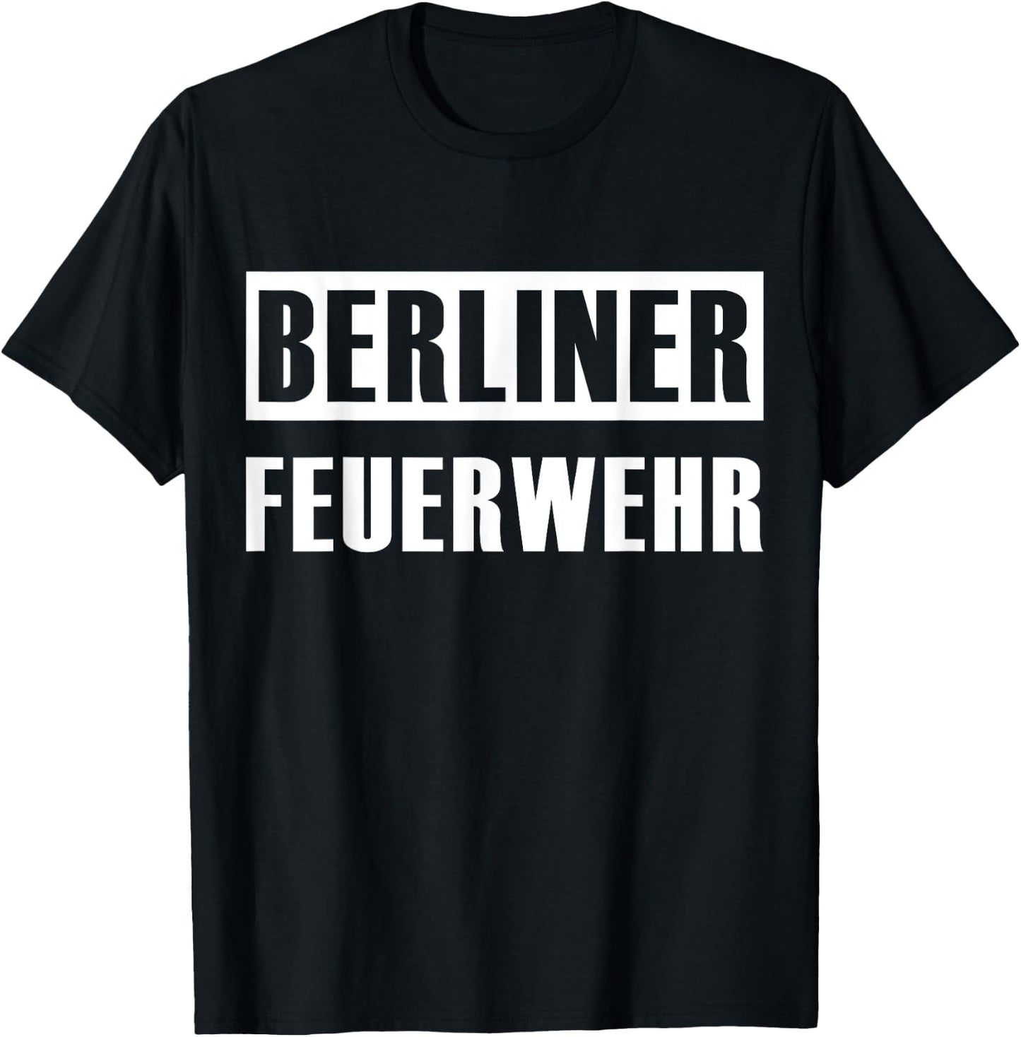 Berlin Fire Brigade Uniform Fireman T-Shirt - T-Shirt | Black