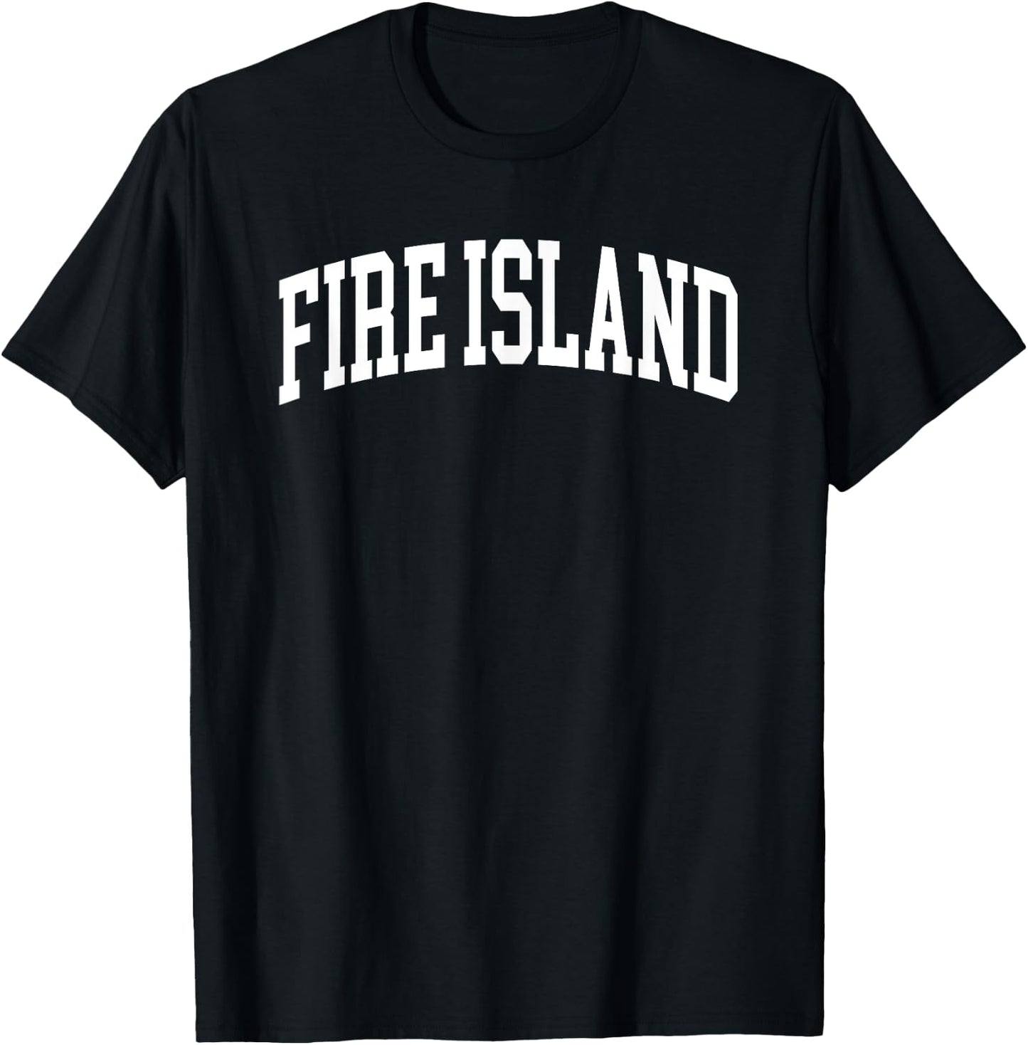 Fire Island New York Souvenir Retro Preppy Throwback T-Shirt - T-Shirt | Black