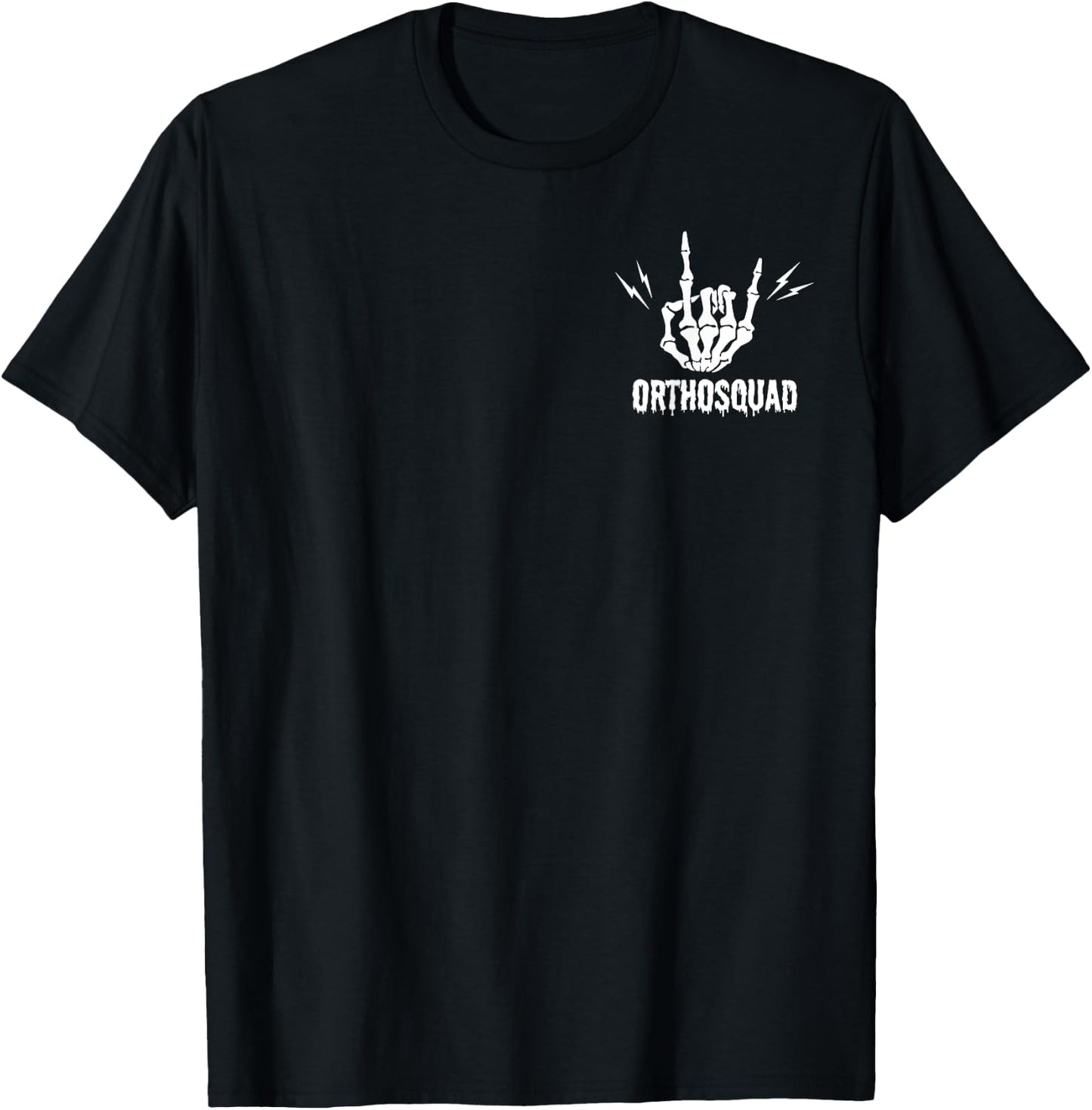 Ortho Squad Skeletons Halloween Orthopedic Nurse RN T-Shirt - T-Shirt | Black