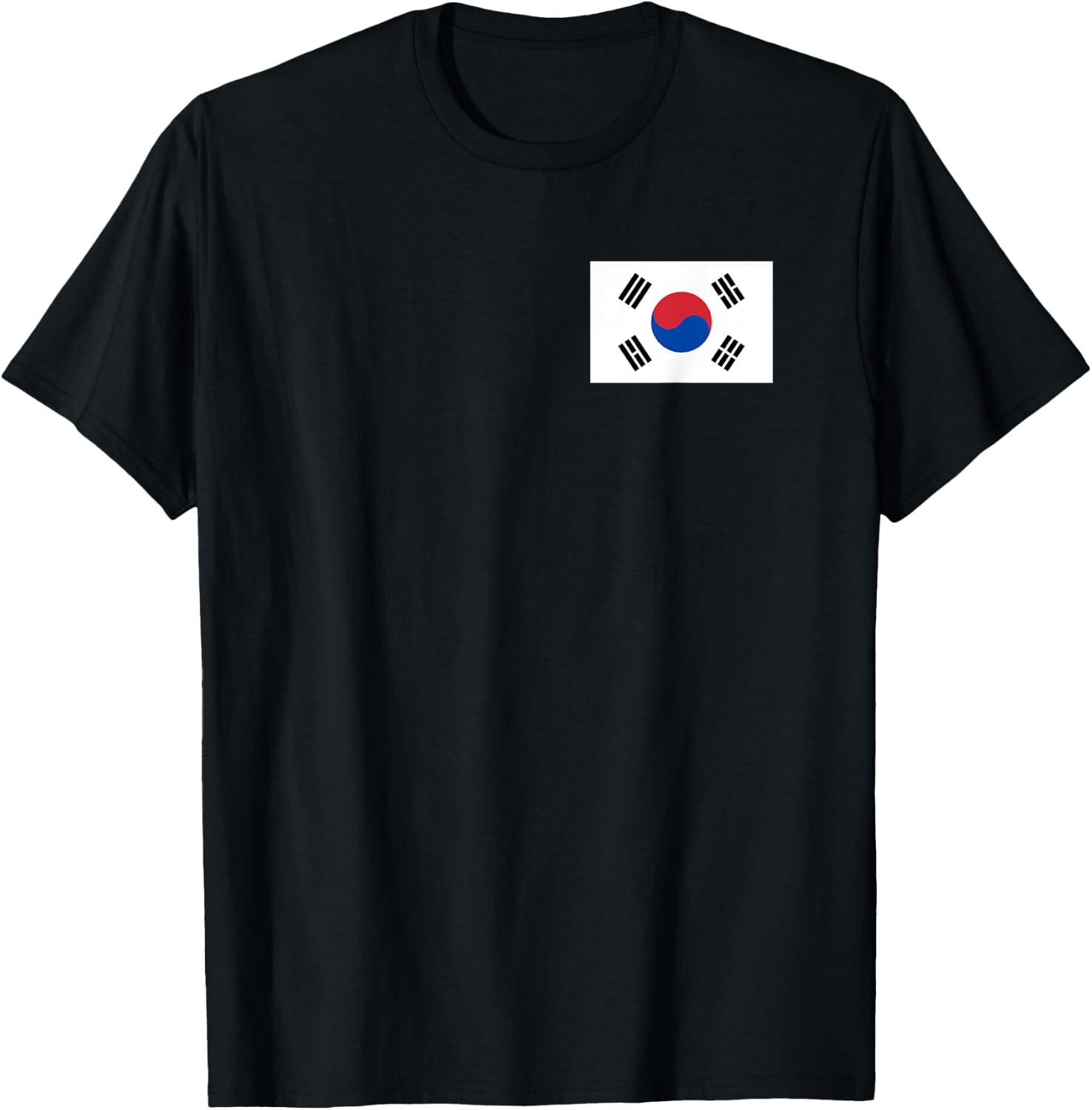 Korean Flag of South Korea T-Shirt - T-Shirt | Black